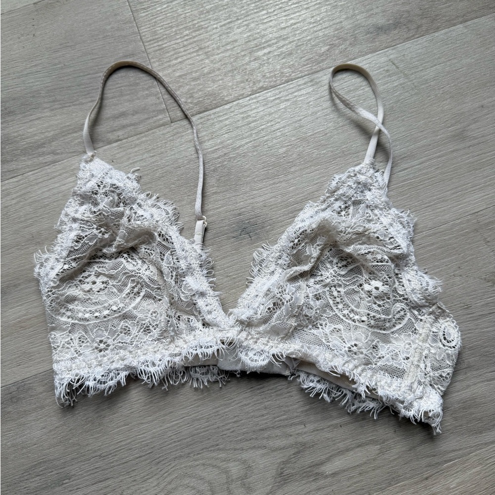 Anine Bing Lace Bralette in Cream